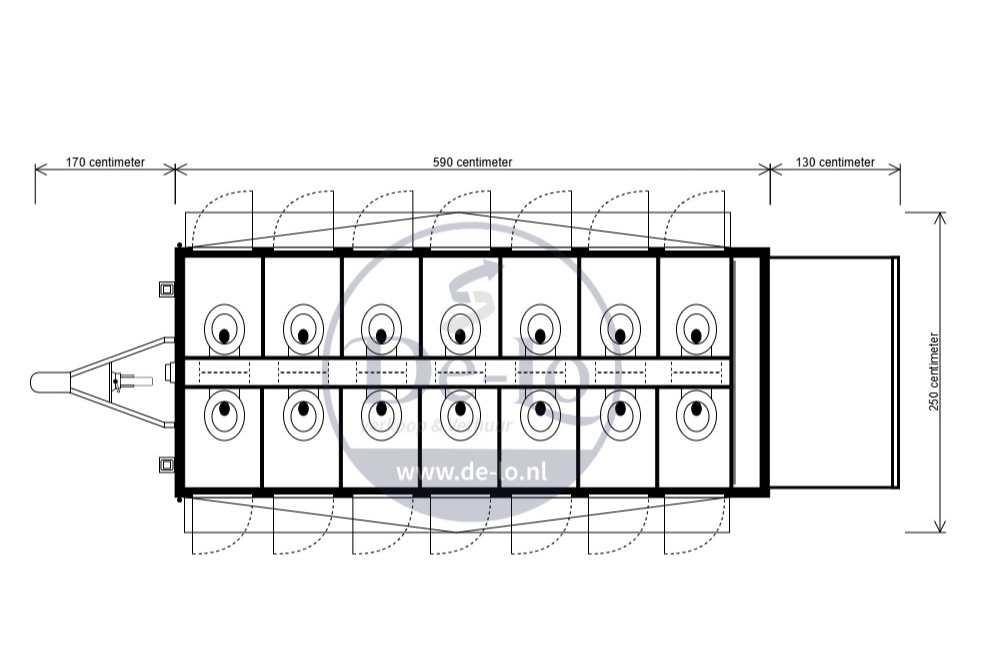 Mobiele toiletwagen huren evenement DL1400 event plattegrond Mobiele toiletwagen huren evenement DL1400 event plattegrond