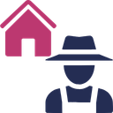 Seizoensarbeiders huisvesting icoon ()