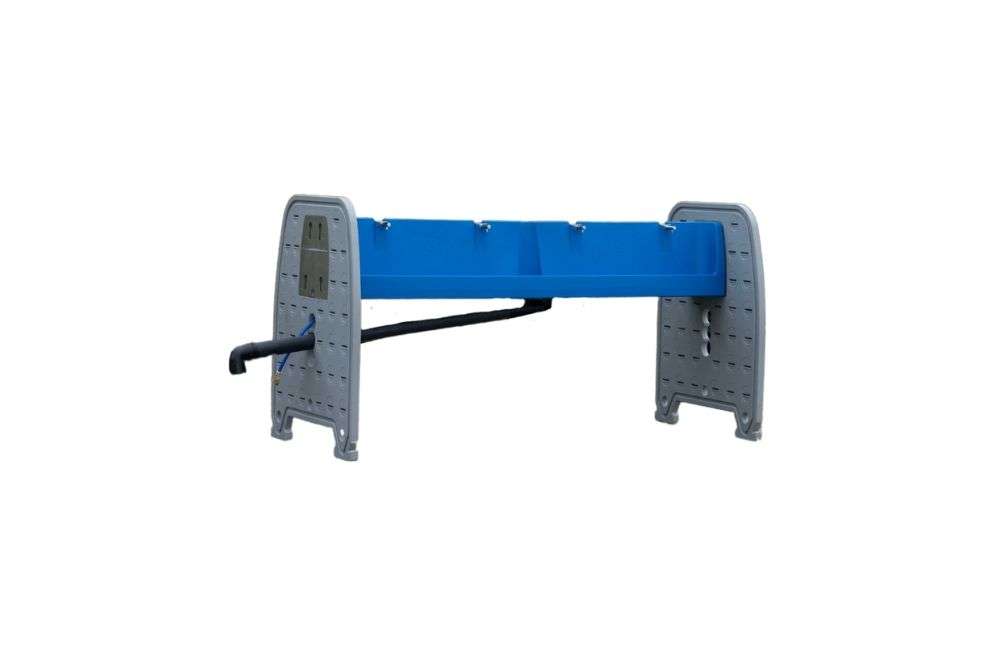 Handwastrog kranen transparante productfoto op witte achtergrond