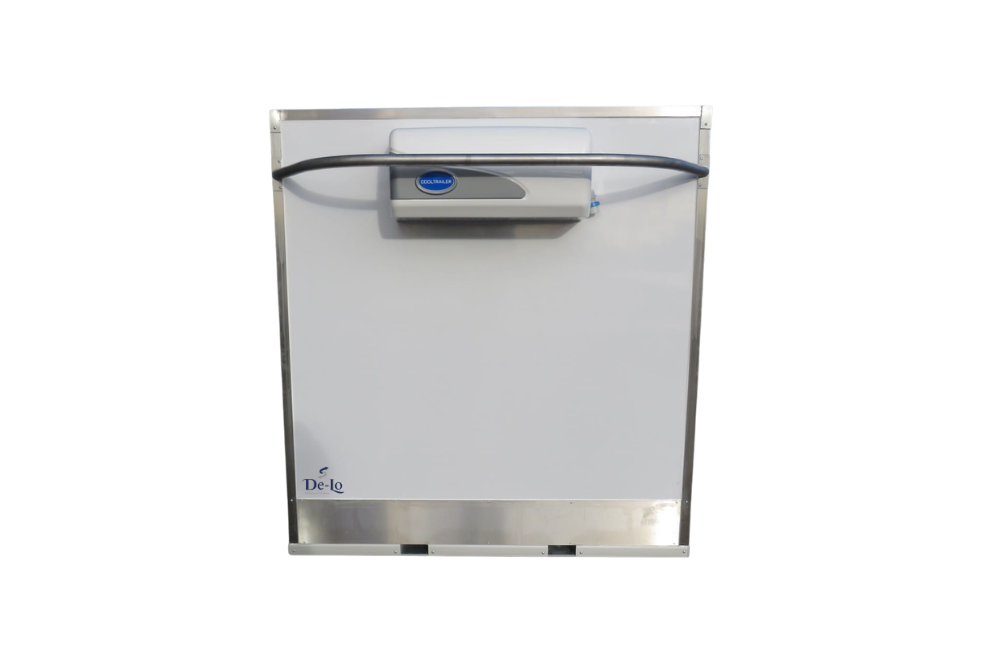 Koelcel DL Transparante productcard foto witte koelkast voor een gebouw